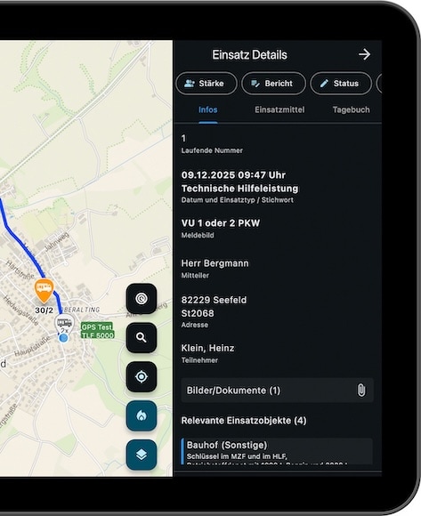 Einsatz-Details in der Commander App 2.0