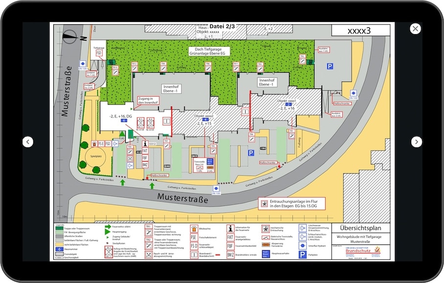 Einsatzobjekte und Dokumente wie Einsatzpläne in der Commander App 2.0